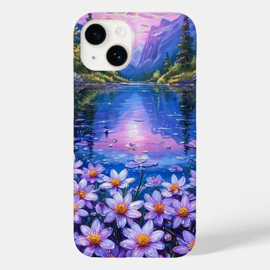 Natuur Landschap Berg Meer Esthetisch Case-Mate iPhone Case (Achterkant)