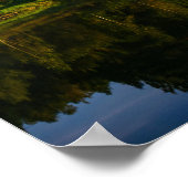 Natuur Landschap Bogen op het landschapsmeer Poster (Hoek)