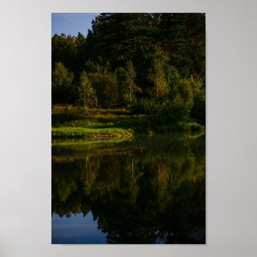 Natuur Landschap Bogen op het landschapsmeer Poster (Voorkant)