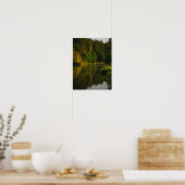 Natuur Landschap Bogen op het landschapsmeer Poster (Keuken)