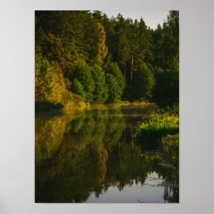 Natuur Landschap Bogen op het landschapsmeer Poster
