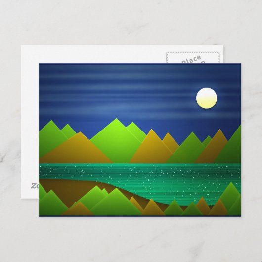 Natuur Landschap Briefkaart (Voorkant / Achterkant)