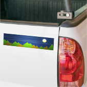 Natuur Landschap Bumpersticker (Op Truck)