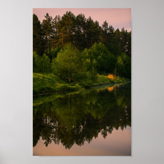 Natuur Landschap Canal Belarus Poster (Voorkant)
