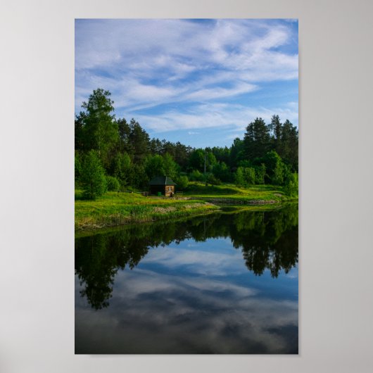 Natuur Landschap Canal Belarus Poster (Voorkant)