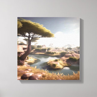 Natuur Landschap Canvas Afdruk
