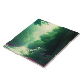 Natuur landschap decoratief tegeltje (Zijkant)