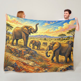 Natuur Landschap Fleece Deken