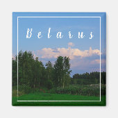 Natuur Landschap Forest Belarus Magnet (Voorkant)