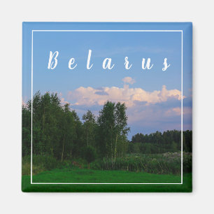 Natuur Landschap Forest Belarus Magnet