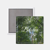 Natuur Landschap Forest Belarus Magnet (Voorkant / Achterkant)