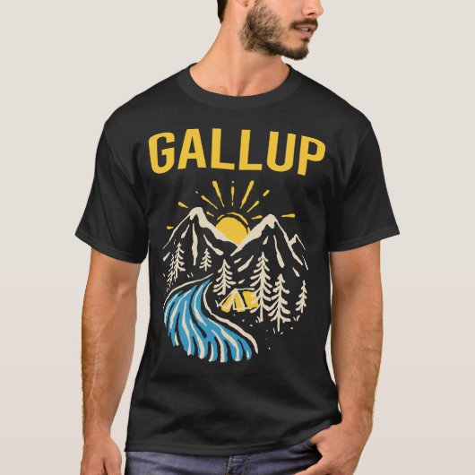 Natuur Landschap Gallup T-shirt (Voorkant)