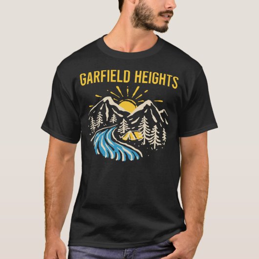 Natuur Landschap Garfield T-shirt (Voorkant)