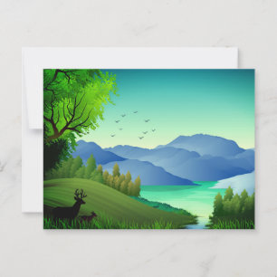 Natuur Landschap Illustratie-46855 Briefkaart