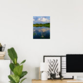 Natuur Landschap Lake Scenery Belarus Poster (Thuiskantoor)