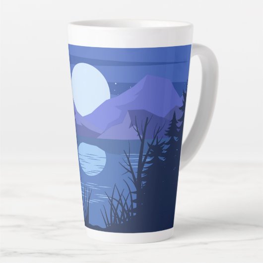 Natuur landschap latte mok (Rechterhoek)