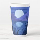 Natuur landschap latte mok (Voorkant)