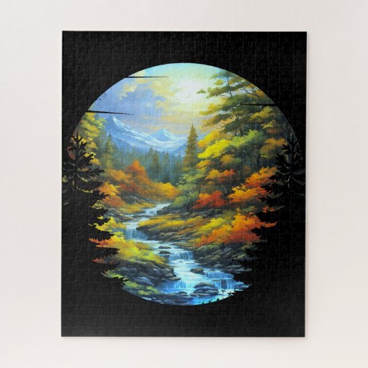 Natuur landschap legpuzzel (Verticaal)