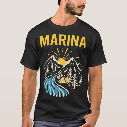 Natuur Landschap Marina T-shirt (Voorkant)