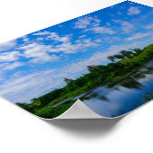 Natuur Landschap Meer Bomen Wit-Rusland Poster (Hoek)