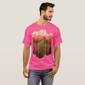 Natuur landschap met bergbomen actief t-shirt (Voorkant volledig)
