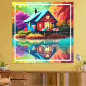 Natuur Landschap met Herfst-38566 Canvas Afdruk (Insitu (Woonkamer))