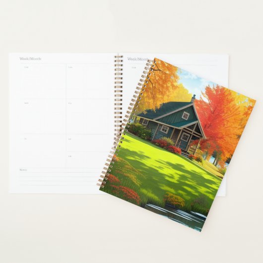 Natuur Landschap met meer en meer Planner (Display)