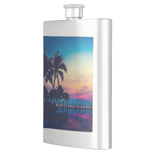 Natuur landschap met zwembad Palmbomen-25925 Flacon (Links)