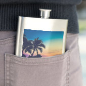 Natuur landschap met zwembad Palmbomen-25925 Flacon (Voorbeeld)