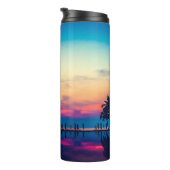 Natuur landschap met zwembad Palmbomen-25925 Thermosbeker (Geroteerd rechts)