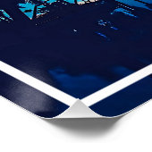 Natuur Landschap met Zwembad Palmbomen Perfect Poster (Hoek)