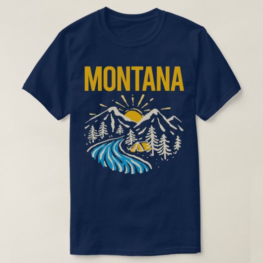 Natuur Landschap Montana T-shirt (Design voorkant)