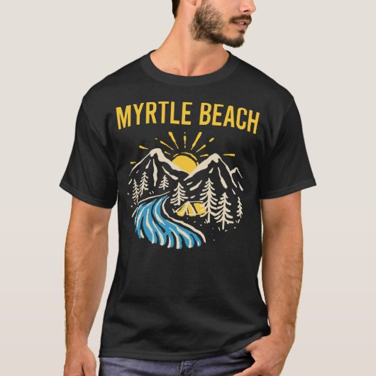 Natuur Landschap Myrtle Beach T-shirt (Voorkant)