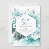 Natuur Landschap Nautische bruiloft Save The Date (Voorkant)