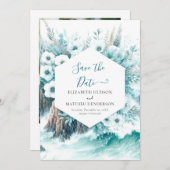 Natuur Landschap Nautische bruiloft Save The Date (Voorkant / Achterkant)