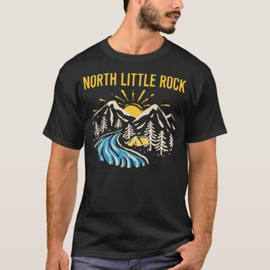 Natuur Landschap Noord Little Rock T-shirt (Voorkant)