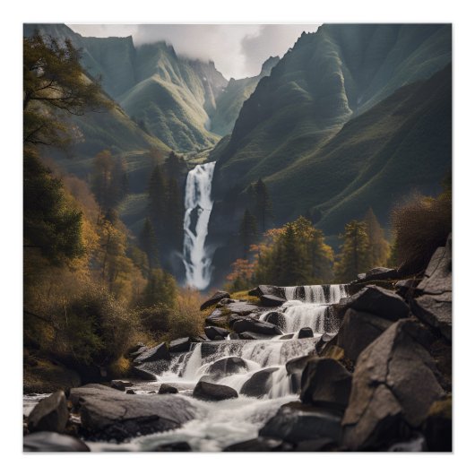 Natuur landschap  perfect poster (Voorkant)