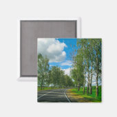 Natuur Landschap Platteland Wit-Rusland Magneet (Voorkant / Achterkant)