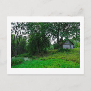 Natuur Landschap Plattelandsdorp Magic Hut House Briefkaart