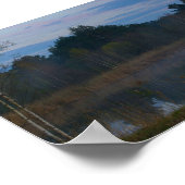 Natuur Landschap Plattelandslandschap Fog Lake Poster (Hoek)