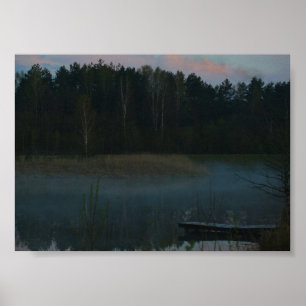 Natuur Landschap Plattelandslandschap Fogmeer Post Poster