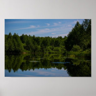 Natuur Landschap Plattelandslandschap Lake Water L Poster