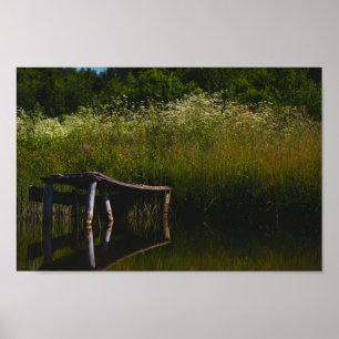 Natuur Landschap Plattelandslandschap Oude Pier Poster