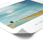 Natuur landschap Poster van Lined Up Life Road (Hoek)