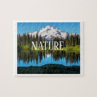 Natuur Landschap Puzzle | Berg, Bomen & Meer Legpuzzel