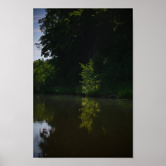 Natuur Landschap Rivier Wit-Rusland Bomen Poster (Voorkant)