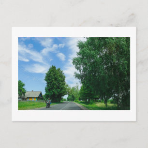 Natuur Landschap Rural Scenery Village Belarus Briefkaart