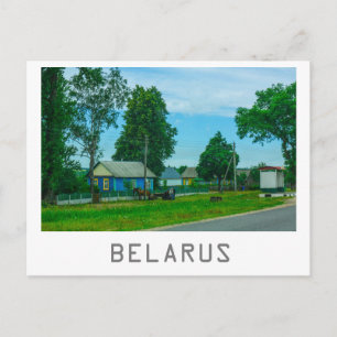 Natuur Landschap Rural Scenery Village Road Briefkaart