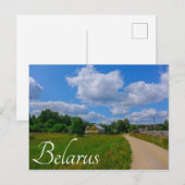 Natuur Landschap Rural Scenery Village Road Briefkaart (Voorkant / Achterkant)