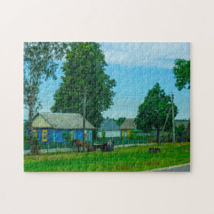 Natuur Landschap Rural Scenery Village Road Legpuzzel